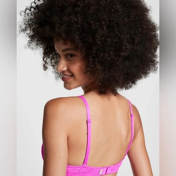 NWT Victorias Secret Pink Wear Everywhere Super Push-Up Bra 34D - Picture 2 of 5
